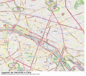 gare du nord karte plan nahverkehr