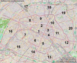 Arrondissement Paris Karte Plan