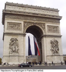Triumphbogen in Paris Arc de Triomphe