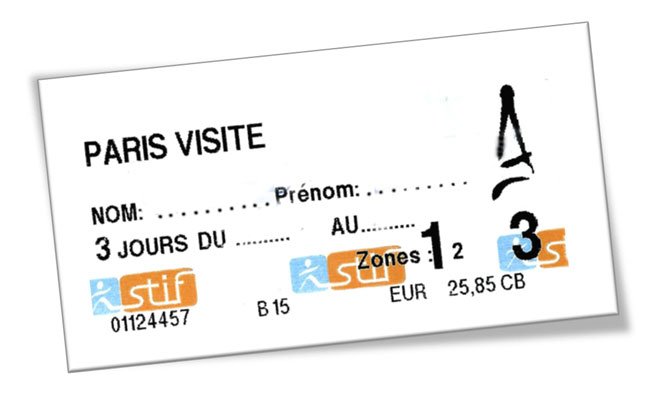 NAHVERKEHR in PARIS Tickets, Fahrkarten & aktuelle Preise